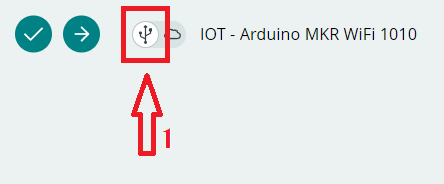 Arduino MKR WIFI 1010 plaka USB posizioan egotea  